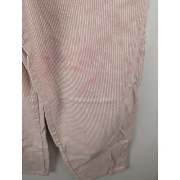 Wrangler Pants Womens 29X31 Pink Stripe Casey Jones Wide Leg Painter Pants - Picture 3 of 11